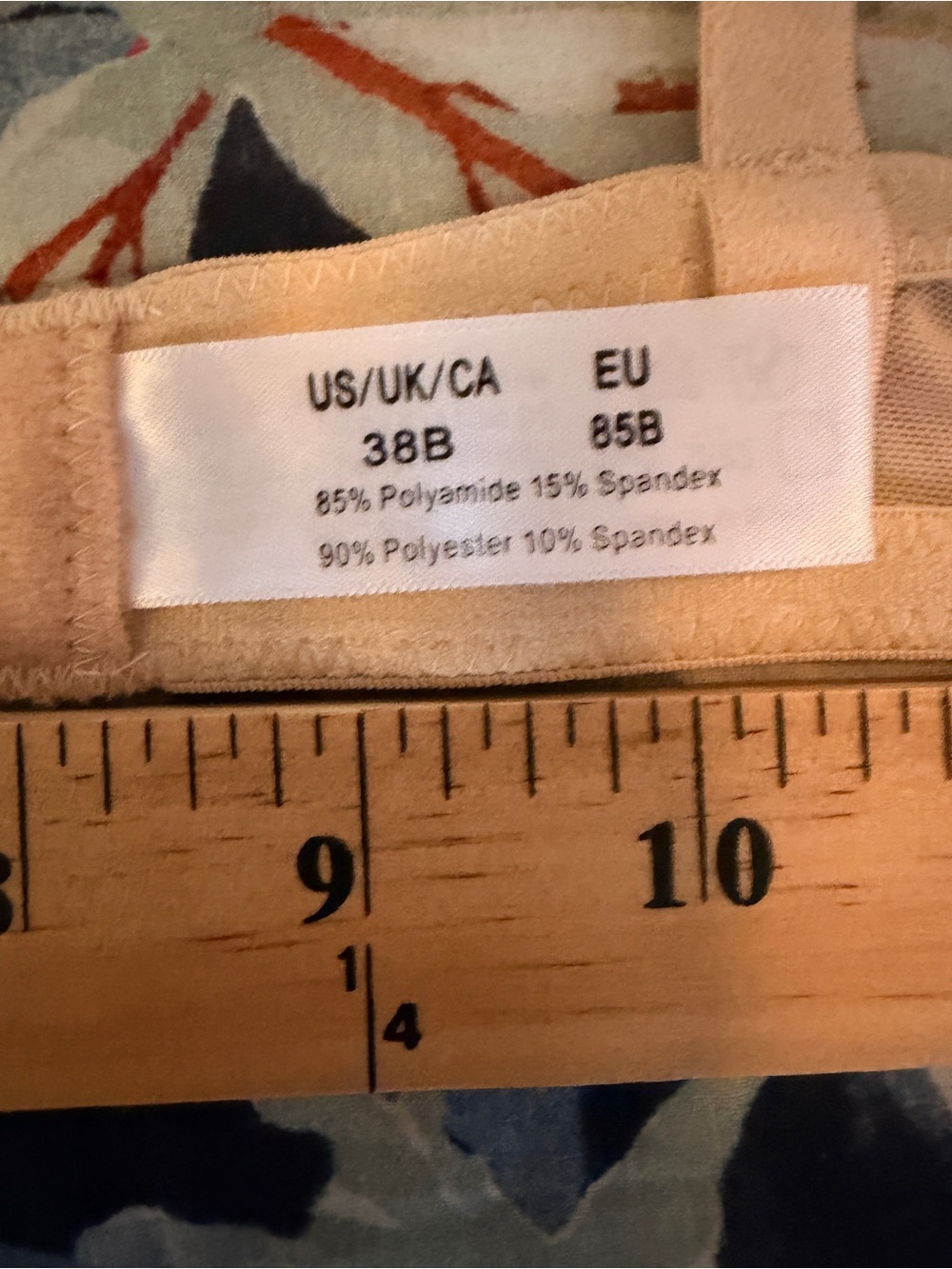 HWDI 38B Sheer Beige Underwire Bra NWOT - Picture 8 of 10